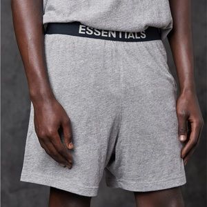 NWT Essentials Fear Of God Essentials Heather Grey Lounge Shorts